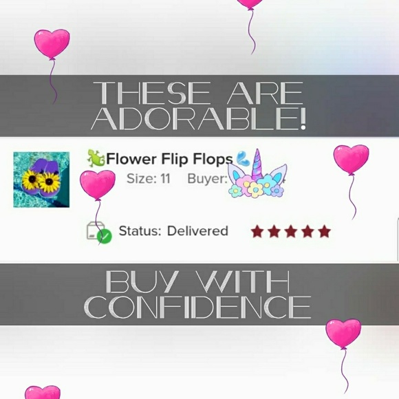 🦎Flower Flip Flops💦 - Picture 6 of 8